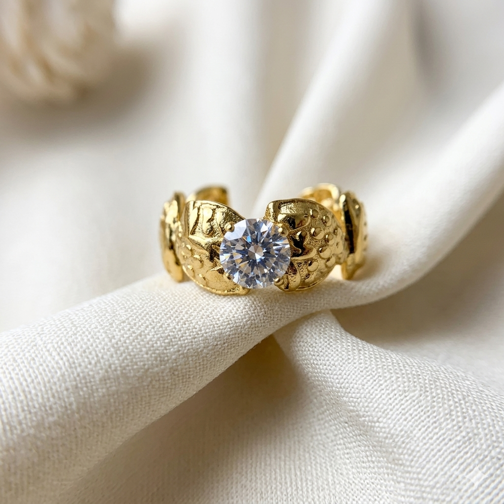 Poise diamond ring