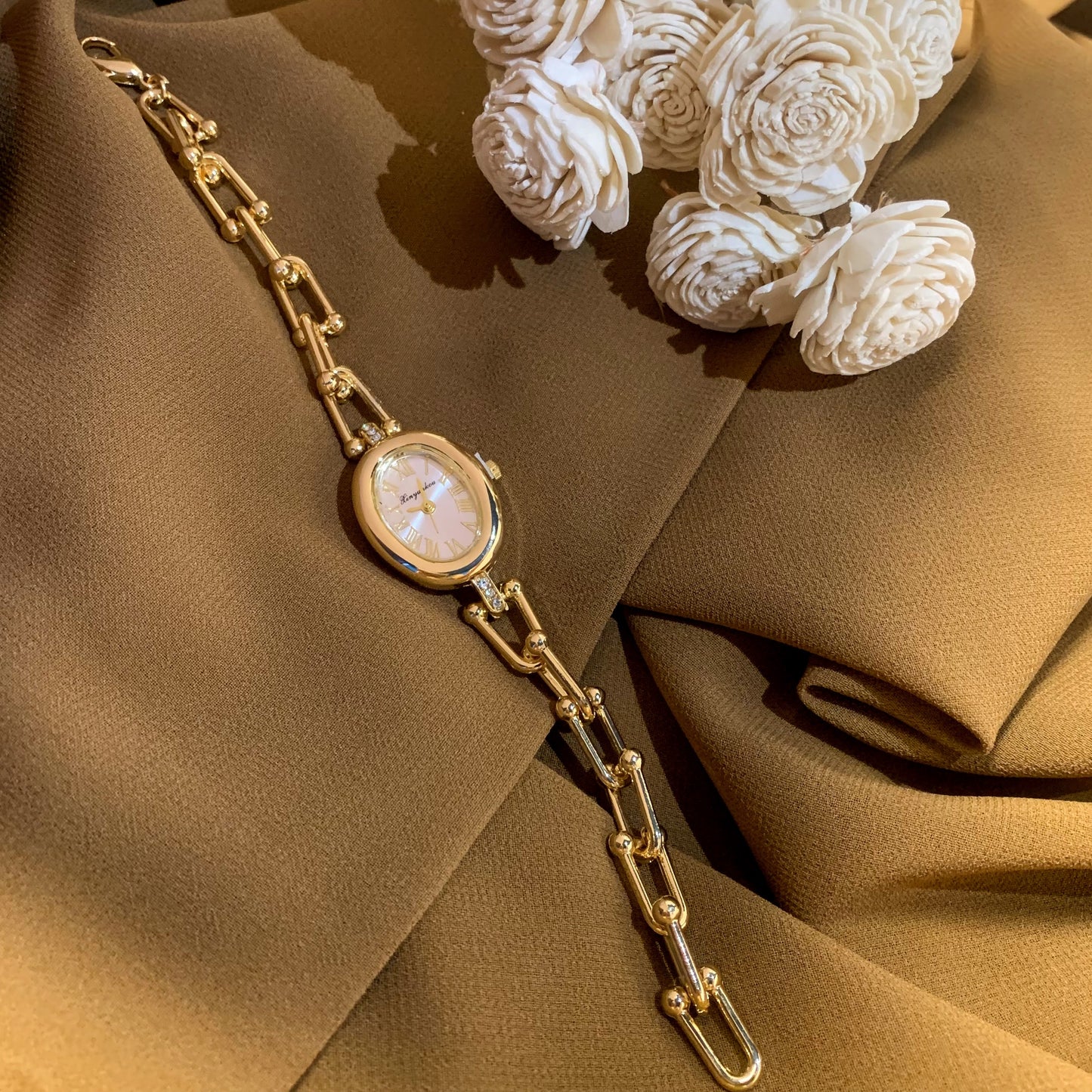 Vintage prior cream dial watch