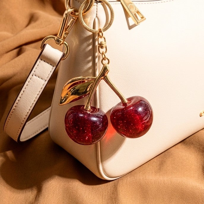 Cherry bag/key charm (Big)