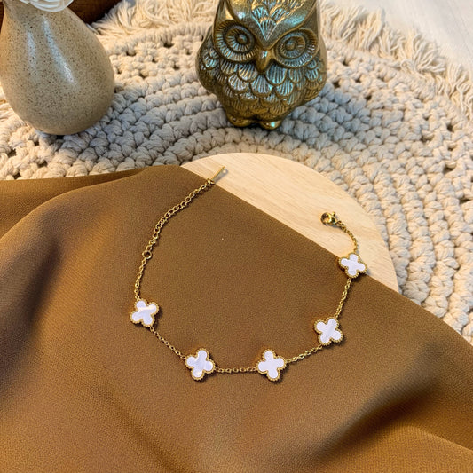 The timeless white clover bracelet