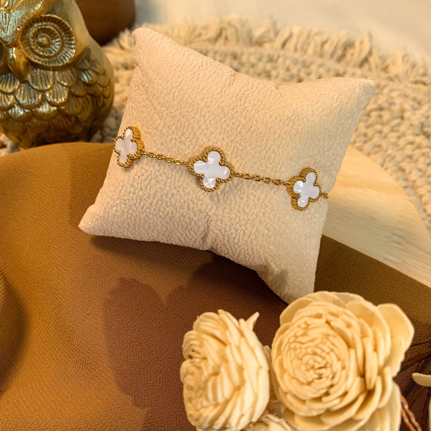 The timeless white clover bracelet