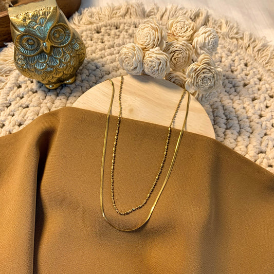 Sleek double chain