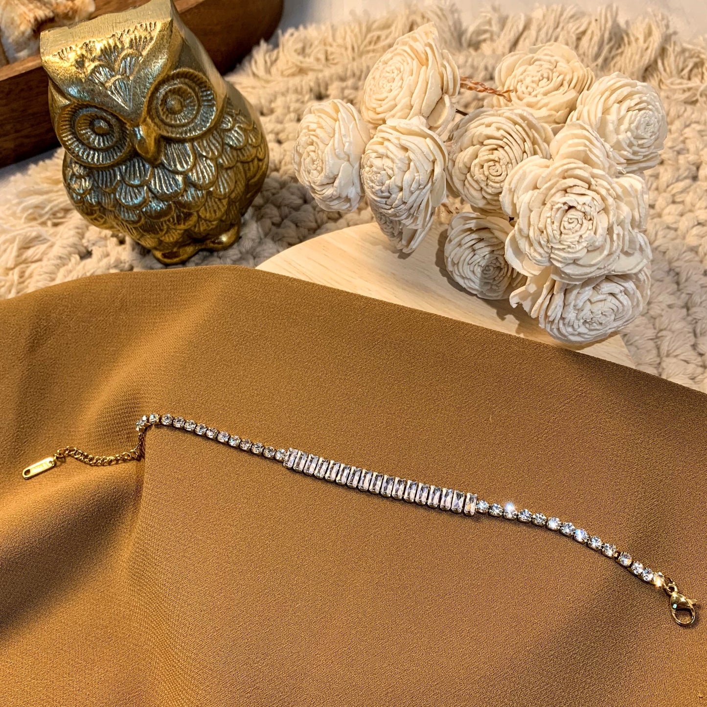 glamor crystal stack bracelet