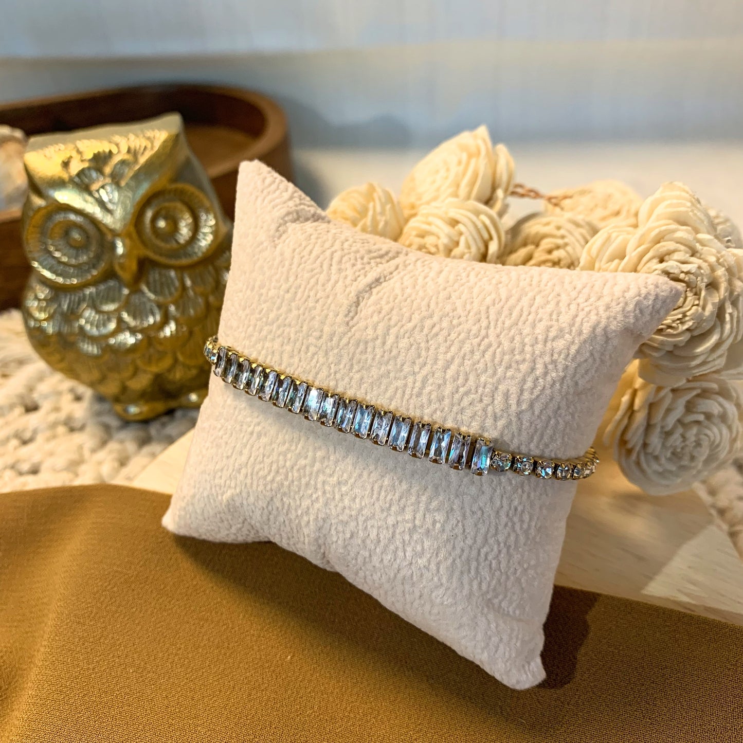 glamor crystal stack bracelet