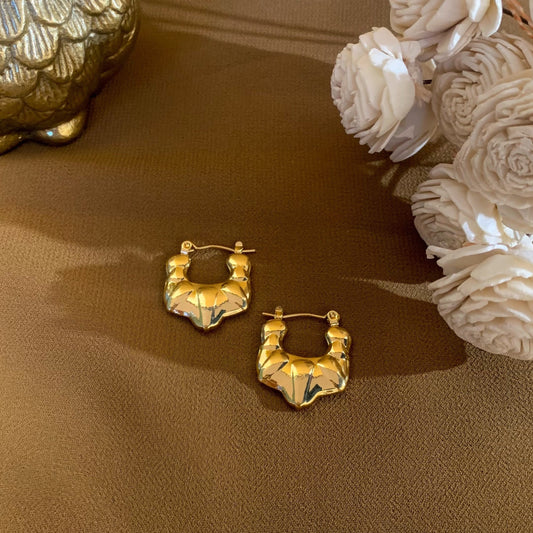 Golden grace hoops