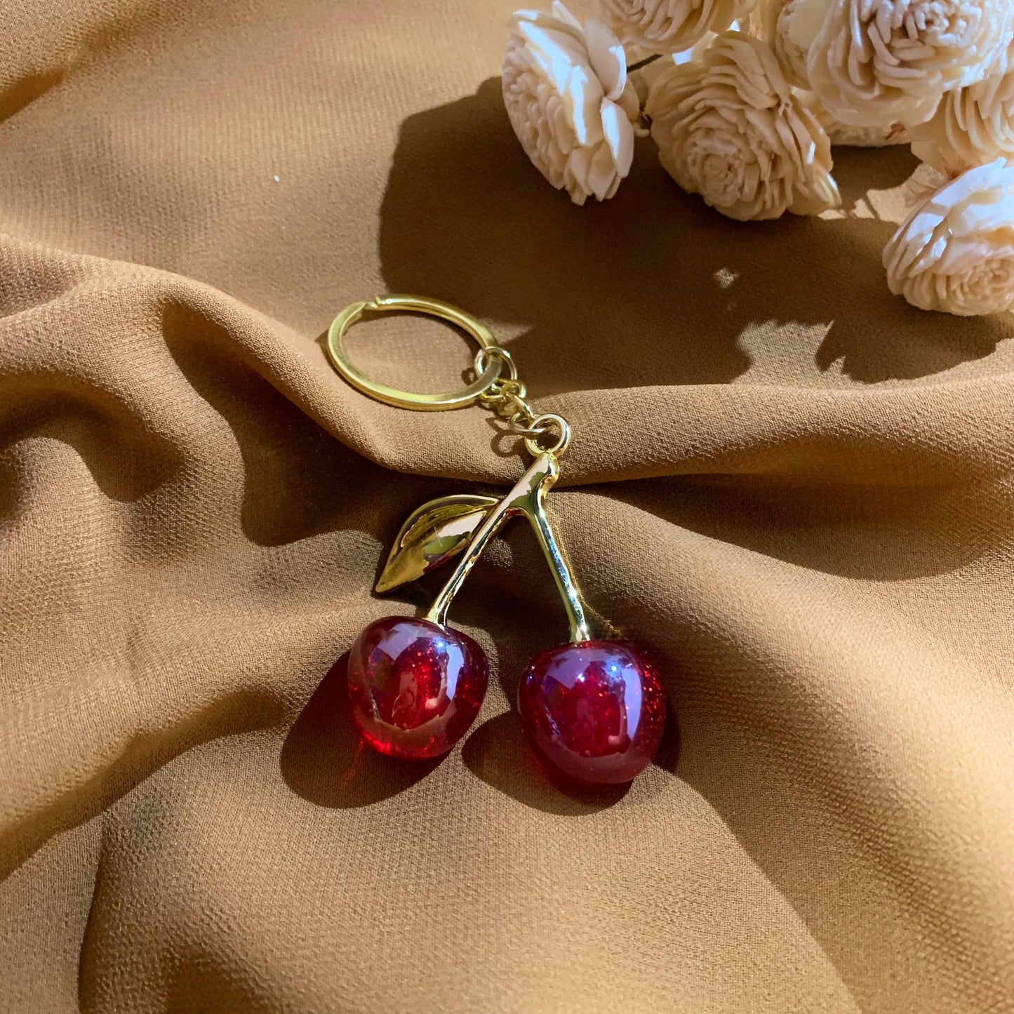 Cherry bag/key charm (medium)