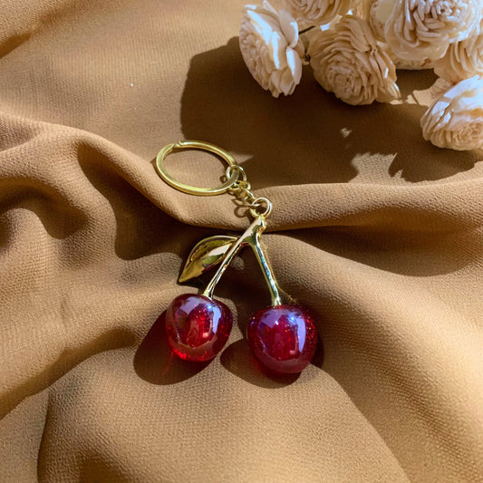 Cherry bag/key charm (medium)