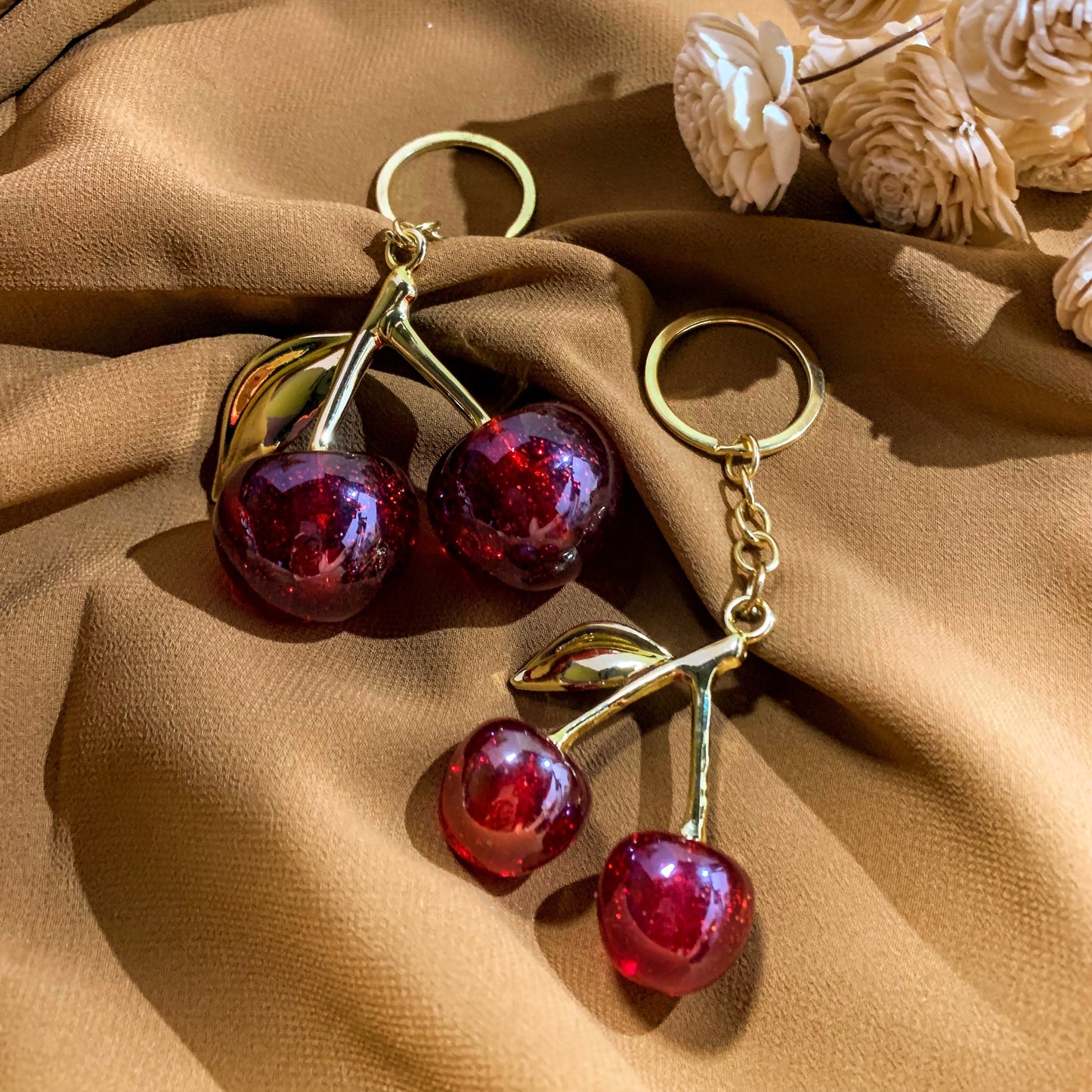 Cherry bag/key charm (medium)