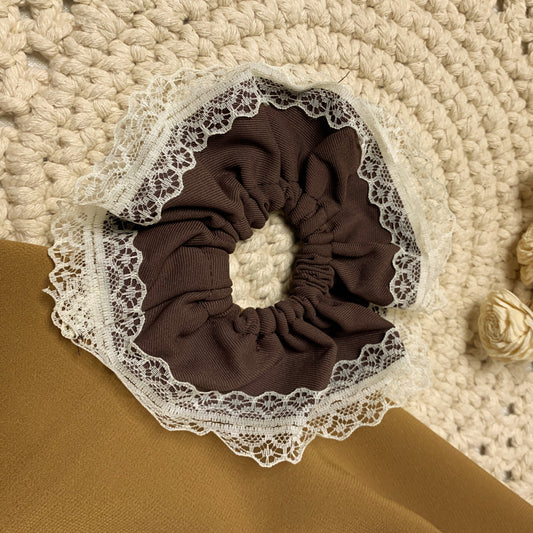 Pinteresty lace&cotton big scrunchies