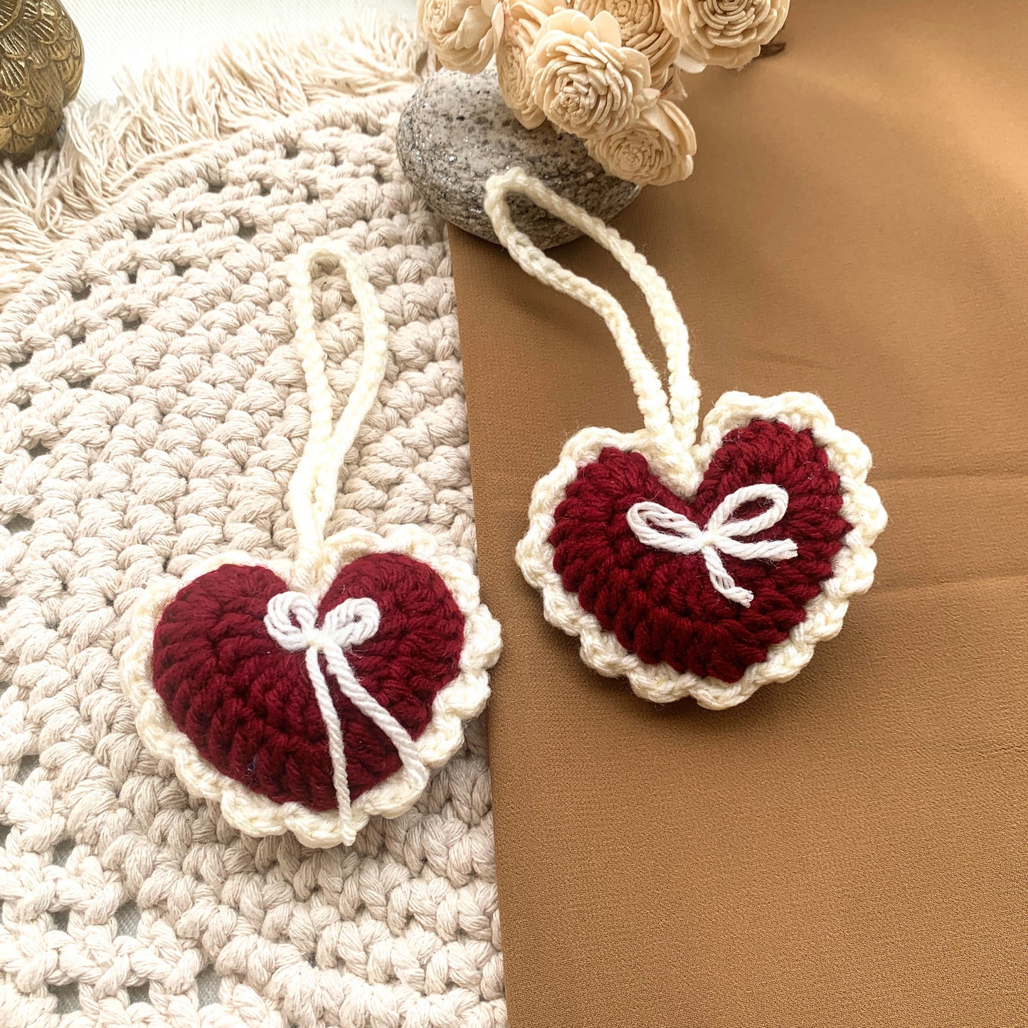 Heart with bow bag charm (multipurpose)