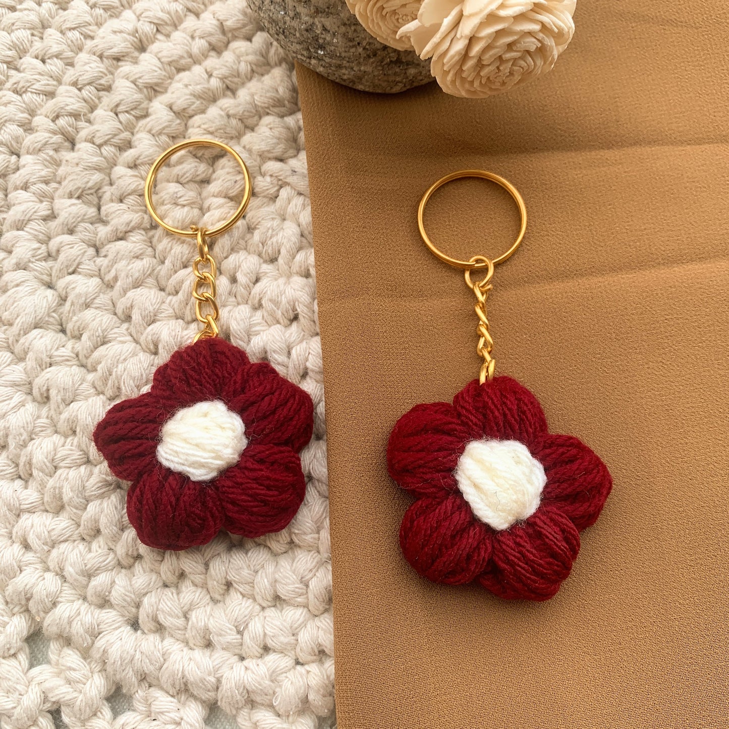 Daisy chrochet charm (multipurpose)