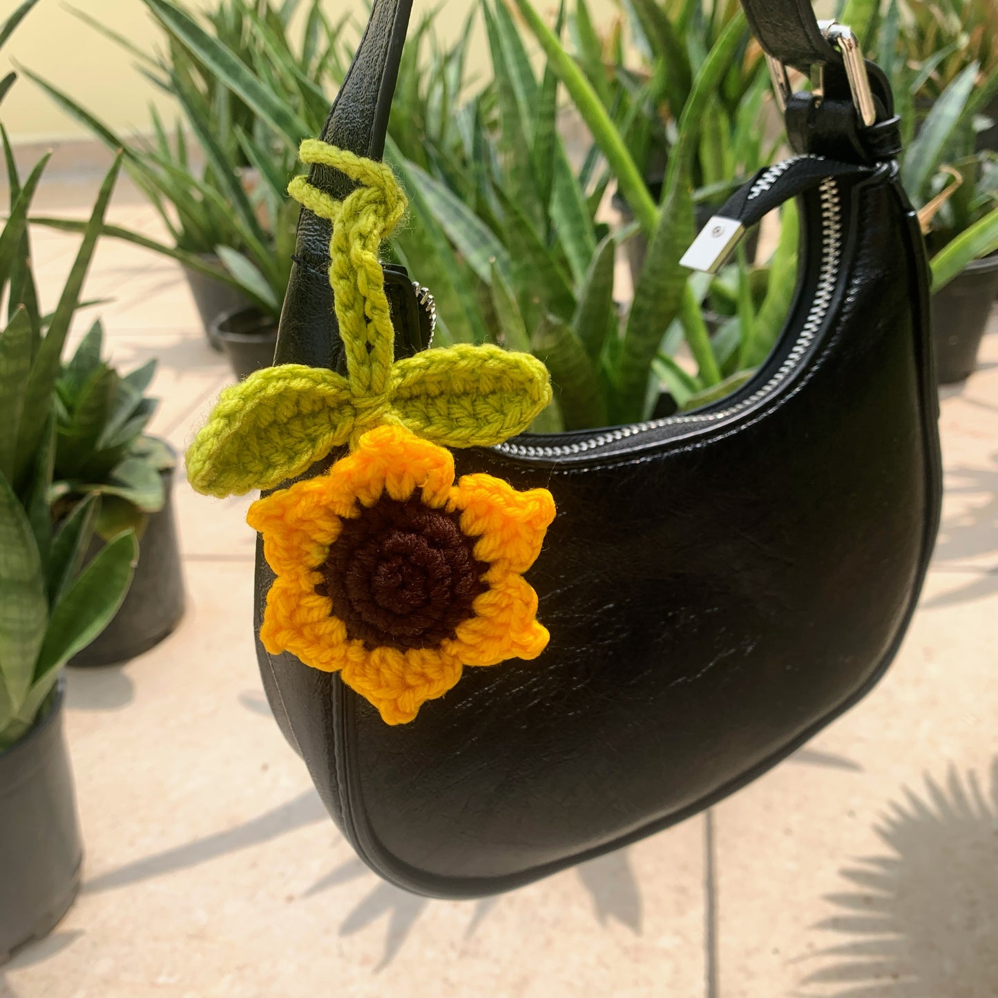 Sun flower bag charm (multipurpose)